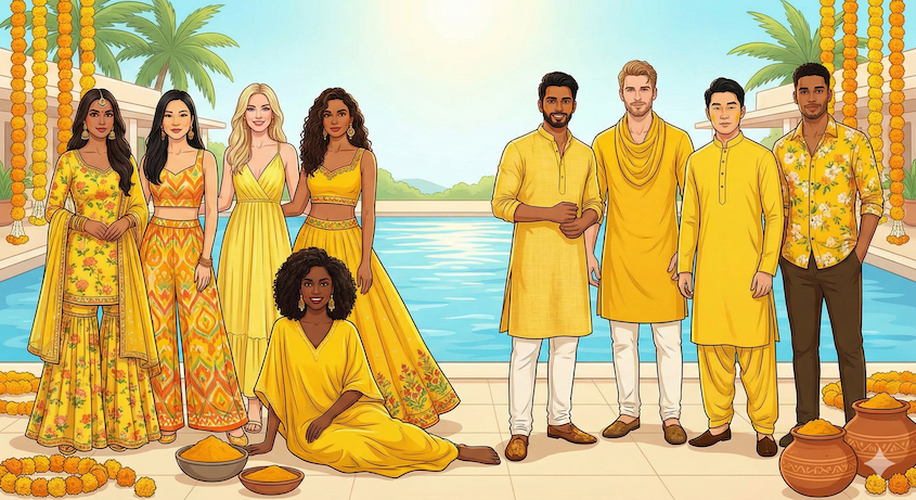 Sunshine Haldi attire